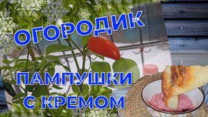 ФУД ВЛОГ: МОЙ ОГОРОДИК ЧТО И КАК/ГОТОВЛЮ ПАМПУШКИ-ХВОРОСТ/ ДЕСЕРТ ИЗ СОКА И МАНКИ