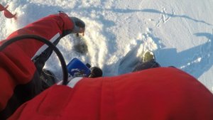 Поймал щуку на блесну, леска 0.1