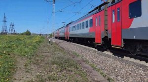 Железная дорога. Электричка ЭП2Д-0200 Александров-Ярославль