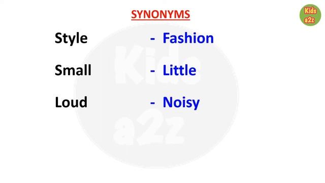 Synonyms for Class 2 | Grade 2 - Synonyms