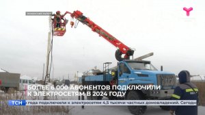 Более 6 000 абонентов подключили к электросетям в 2024 году