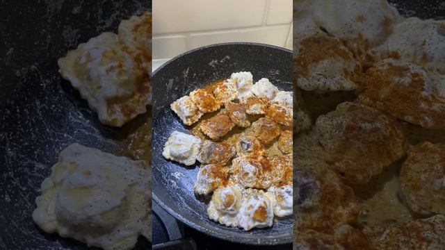 Пельмени на сковородке🥟  Легкий, быстрый рецепт.