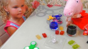 СПИНЕРЫ КАК СДЕЛАТЬ Спинер мишка  Свинка Пеппа познаватель ное видео для детей