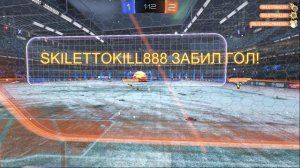 Rocket League - enemy slipshot far win goal...