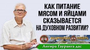 Как питание мясом и яйцами сказывается на духовном развитии человека?