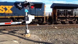 One Of The Coolest Train Meets Ever! Big CSX Manifest Train Rumble By. Cool CSX GP40-3 + More Train