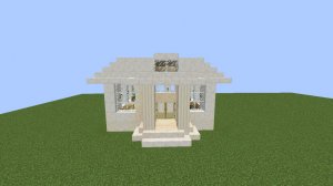 Строительство дома в греческом стиле в Майнкрафт