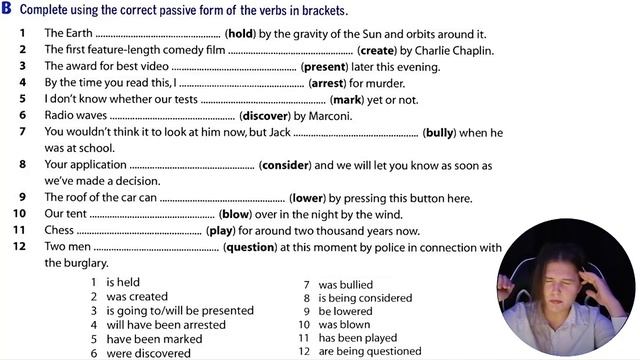 Destination B2. Видеоурок по учебнику. Unit 15. The passive/the causative/direct & indirect objects