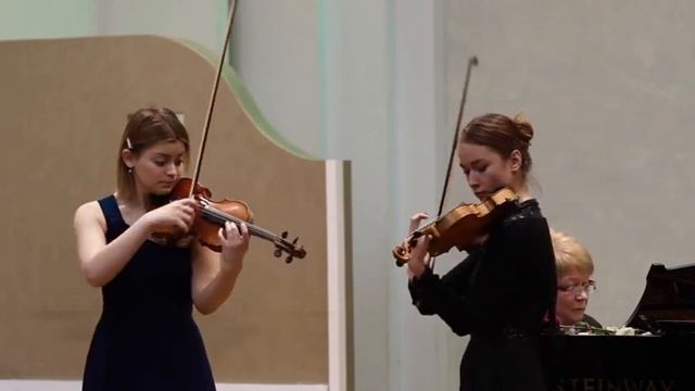 Анна Потапова. Алеся Батальонок. Пабло де Сарасате. НАВАРРА ДЛЯ ДВУХ СКРИПОК OP. 33