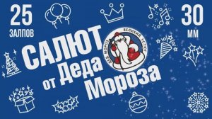 Батарея салютов САЛЮТ ОТ ДЕДА МОРОЗА 25х30мм