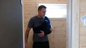 Каркасная баня Швеция 8 метров. Отделка бани - Фиброцементные панели.