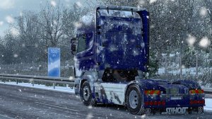 🅢🅣🅡🅔🅐🅜 🅛🅘🅥🅔►Euro Truck Simulator 2 #153 ПО СБОРКЕ RUS MAP & SR С ЗИМНИМ МОДОМ