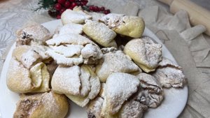 Печенье 🍪 «Ракушки» с меренгой и грецкими орехами/ Очень мягкое и хрустящие орехи🤎❄️
