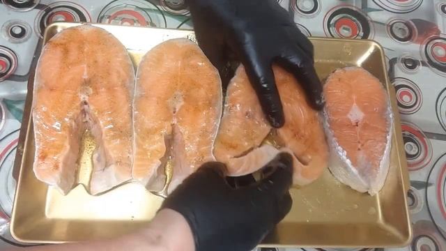 Жаренная и Запечённая Сёмга. По Царский. Вкусный. Пальчики оближешь. смотреть онлайн