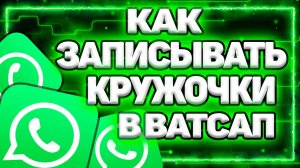 Как Записывать Кружочки В Ватсапе