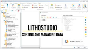 1-10 Sorting and Managing Data in LithoStudio Project