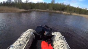 Лодка Флагман 330U и Тохатсу 9.8, скорость, тест комплекта. Boat Flagman 330U Tohatsu 9.8