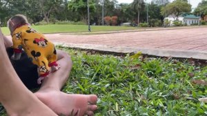 Monkey Cubis sadly when knew dad was going to the hospital!