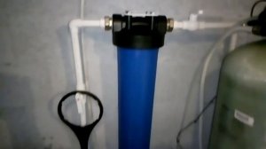 Установка фильтра для воды в подвале