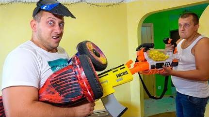 Лысый СТЫРИЛ ВСЕ нерфы. КОЛЯн его ЗАПЕР. НЕРФ БИТВА. смотреть онлайн