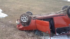 Ваз 2107 перевернулся