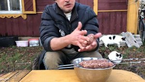 ЛЮЛЯ - КЕБАБ ИЗ ЛОСЯ. Ну тупо круто и вкусно. Хутор LV #шашлык