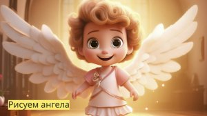 Маленькие художники: Рисуем ангела - Детский образовательный мультфильм