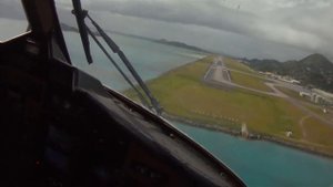 Landing at Seychelles International Airport (FSIA) - Twin Otter DHC-6