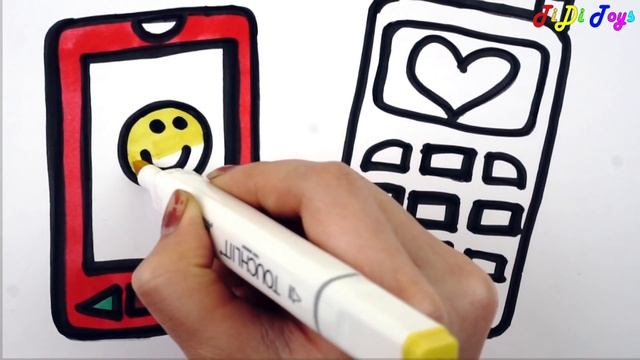 Coloring Phone | Painting for toddlers and drawing for kids
