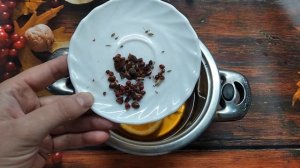 Согревающий безалкогольный глинтвейн на яблочном соке