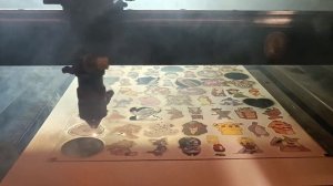 Работа лазерного станка