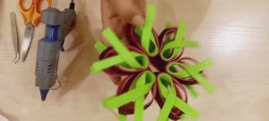 Очень простая объемная новогодняя снежинка из фоамирана ручной работы