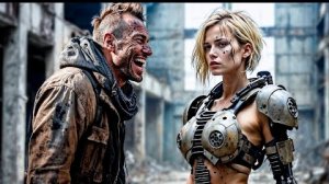 В 2035 году все технологии уничтожены,кроме этой девушки -робота, и мужчина решает активировать её