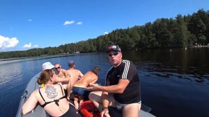 Tohatsu 9.8 и Флагман ДК 390 игла, загрузка. 500 кг. Тест на максимальную загрузку.