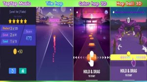 Faded -Despacito -Don't let me down -Bad Romance | Tiles hop - Hop ball 3D Color Hop 3D TapTap Musi