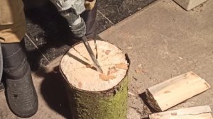 Способность перфоратора рубить дрова