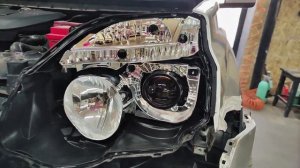 Установка правильного света на Nissan X-Trail t31. Переход с галогена на bi-led.