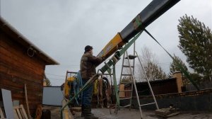 Покраска стрелы Юник 330.