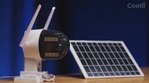 Обзор уличной камеры видеонаблюдения с сим картой на солнечной батарее Cootli / Камера V380