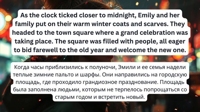 A New Year Celebration | Празднование Нового Года | Английский на Cлух для начинающих (A1/A2)