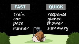 Разница между QUICK, QUICKLY и FAST?🔎