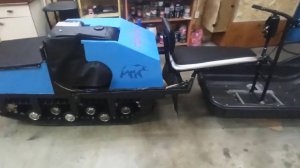 Мото-толкач "Полюс", построенный своими руками, готов к испытаниям