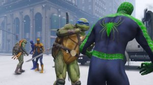 TEAM SPIDER-MAN VS TEENAGE MUTANT NINJA TURTLES