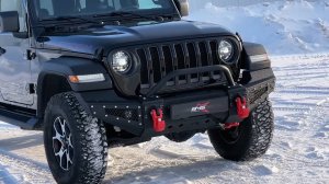 Установка силового бампера переднего BMS PRO-Line для Jeep Wrangler JL 2018-2024