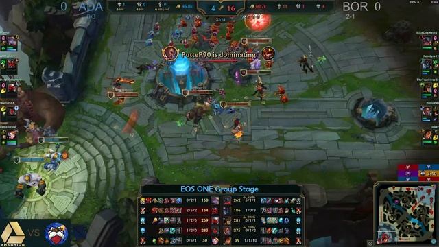 ADA vs BOR | The Sunday Cup | EOS One Series | Group A Matchday 4 смотреть онлайн