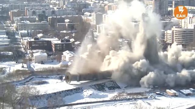 Обрушение телебашни в Екатеринбурге (24.03.2018)