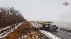 Американский Abrams горит на Курской земле