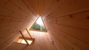 Строительство A-frame в Абхазии.