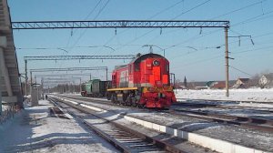 Тепловоз ТЭМ2-5858 резервом.