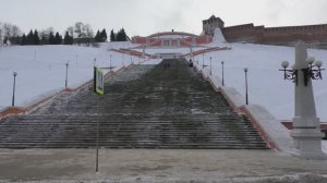 Нижний Новгород зимой: дневная обзорка.